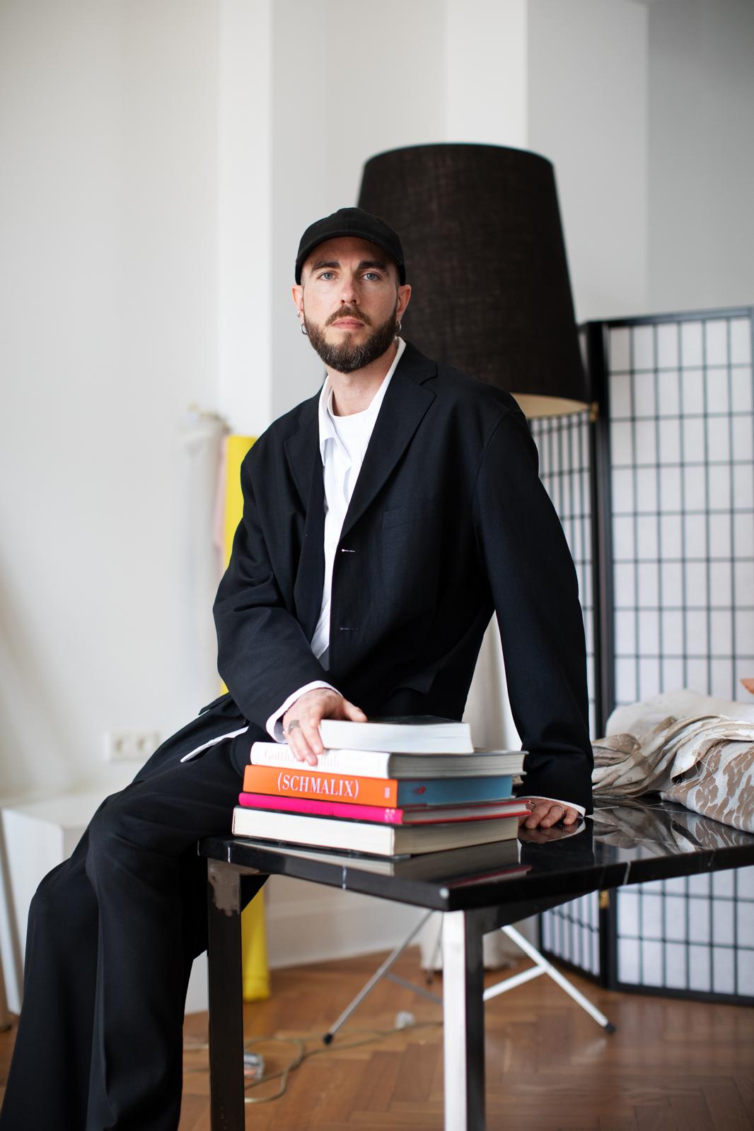 Michael von der Crone, Creative Director of Cashmosphere, in the Berlin studio