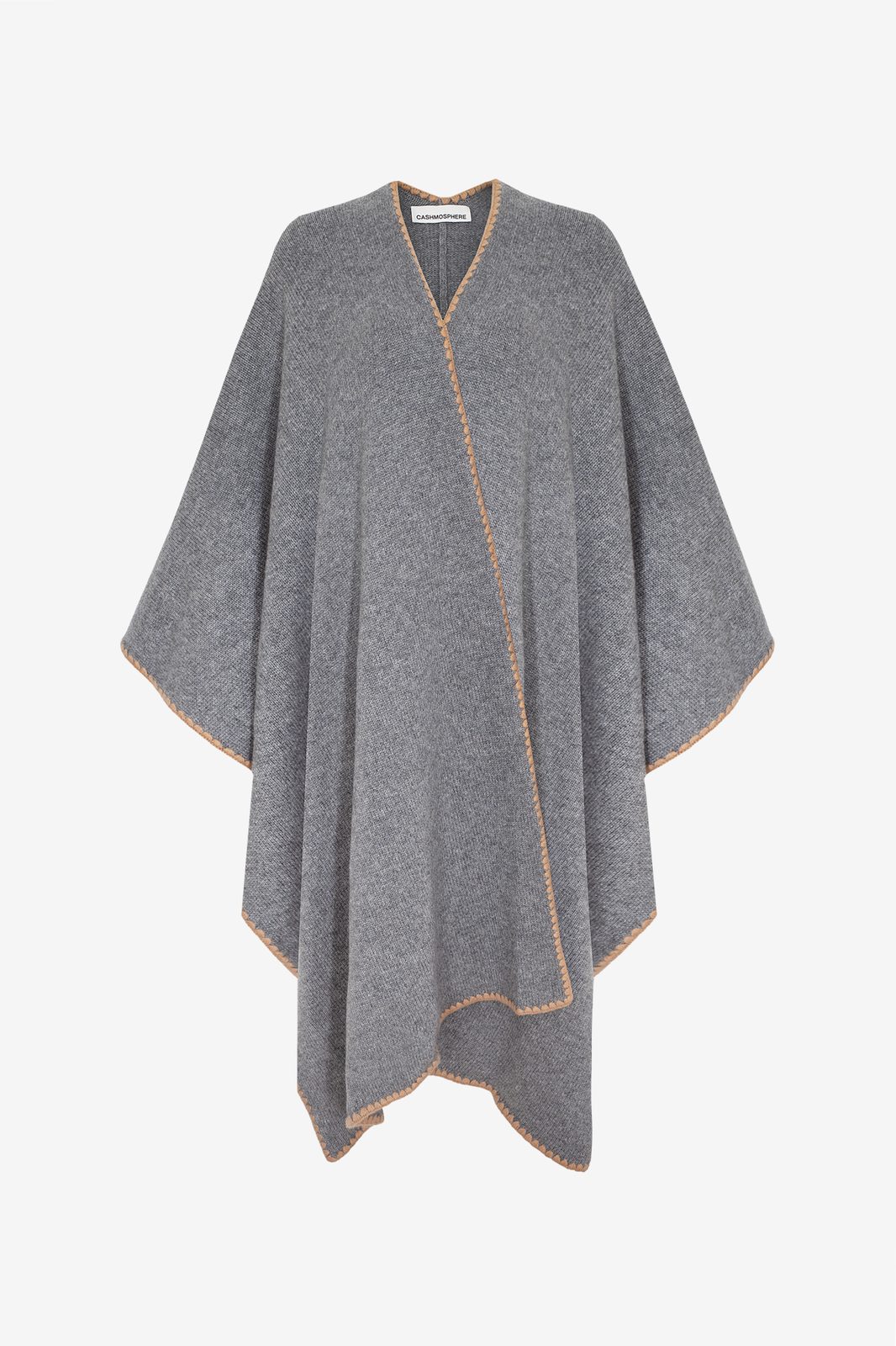 Cashmosphere Poncho in Grey