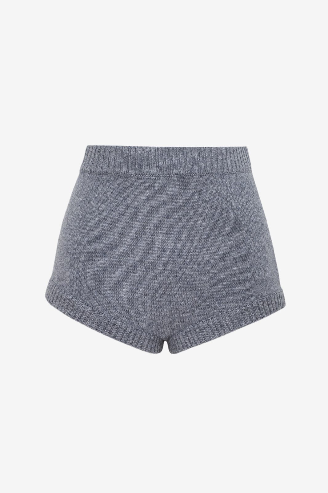 Cashmosphere Knit Shorts in Grey